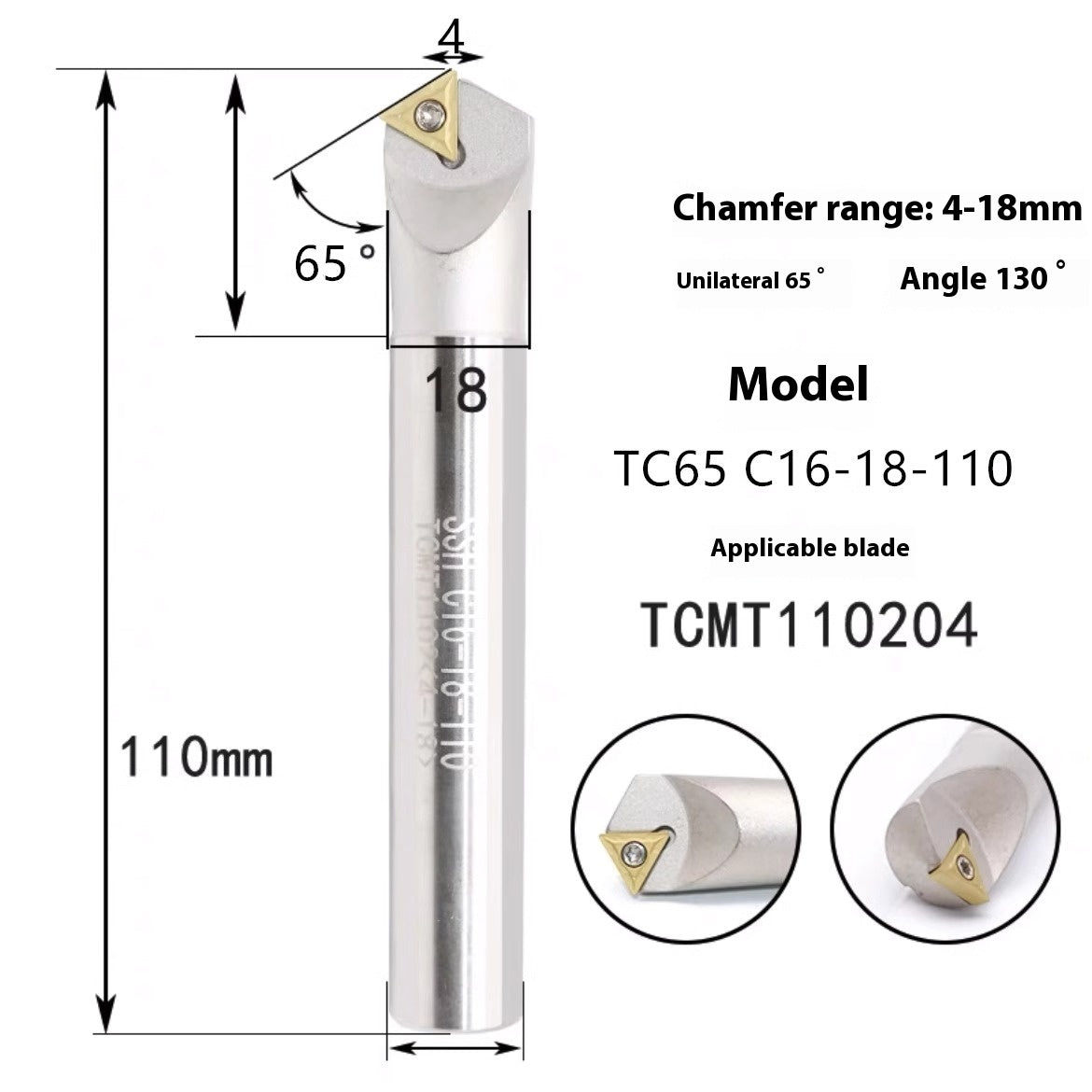 6039 Machining center 15 20 25 30 35 40 45 50 55 60 65 70 75 degree chamfering toolholder TCMT Shandong Denso Pricision Tools Co.,Ltd.